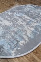 Килим Luxury 06185a blue-d.grey овал